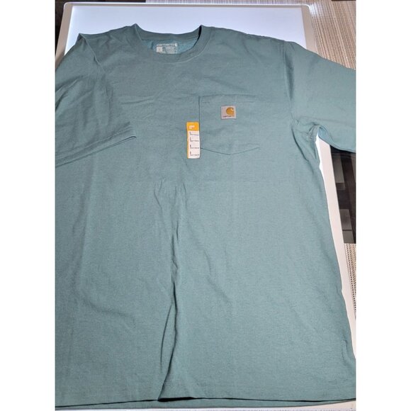 Men's Carhartt  Mens T-Shirt Fit Loose Short Sleeve Pocket T-Shirt Size Large - Picture 2 of 11